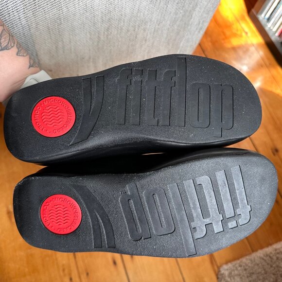 FitFlop Shuv Black Clogs - Size 8 - Picture 4 of 5